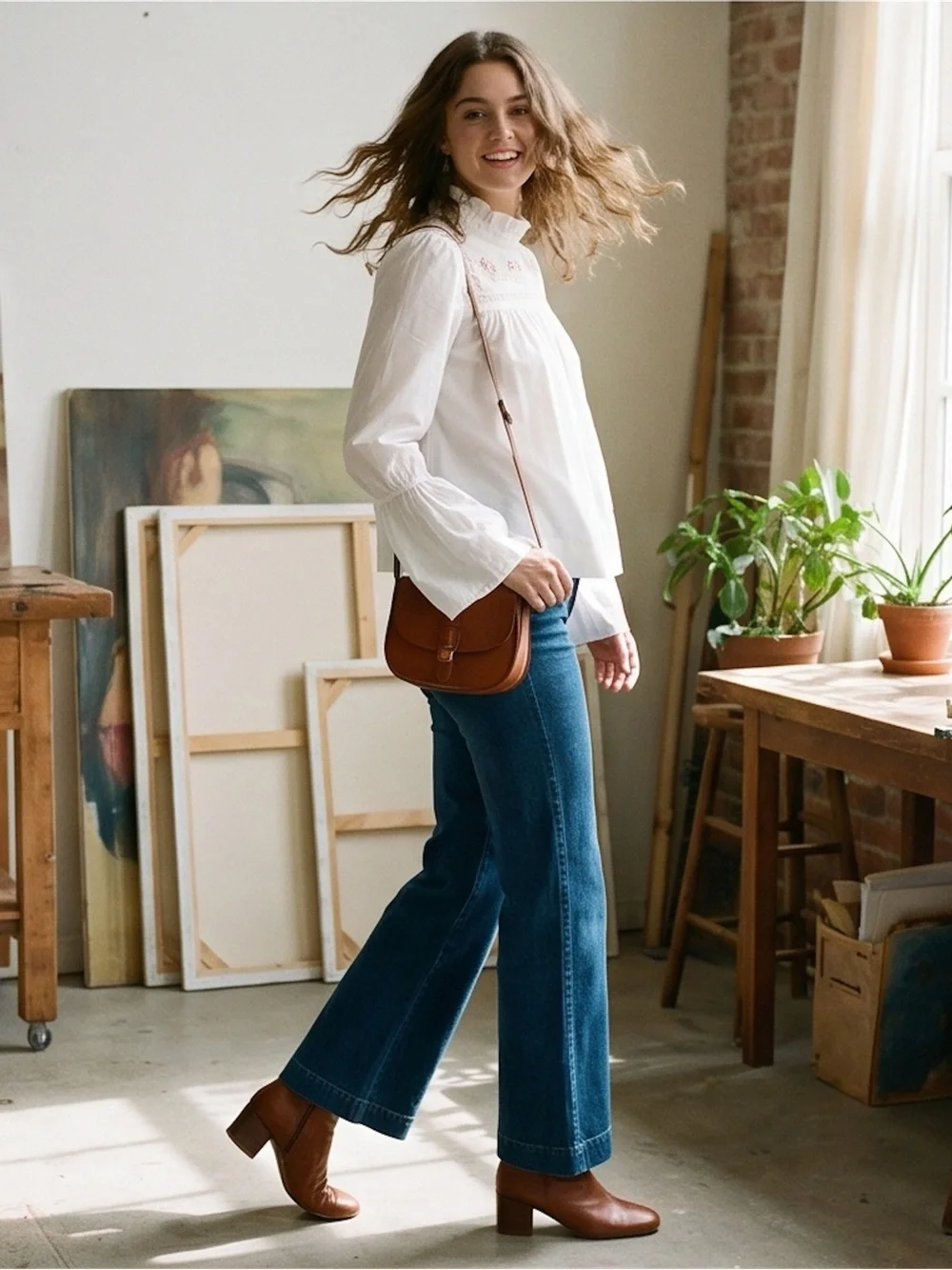 Free People lightweight white